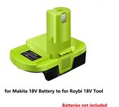 Batteri adapter MT20RNL - Makita til Ryobi OnePlus - batteri medfølger ikke